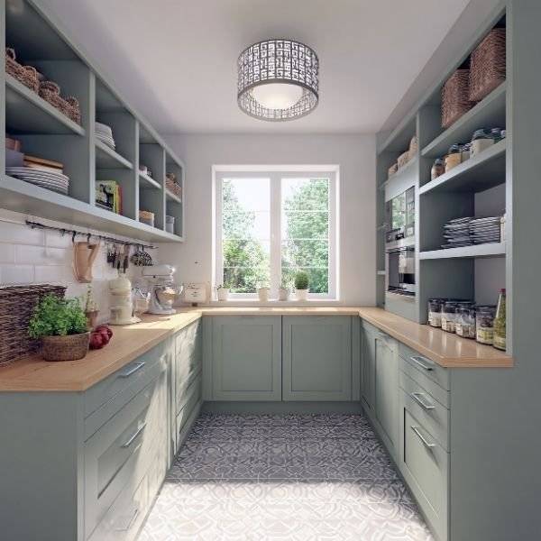 U-Shaped Modular Kitchen